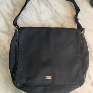 Mens GUCCI messenger bag in black
